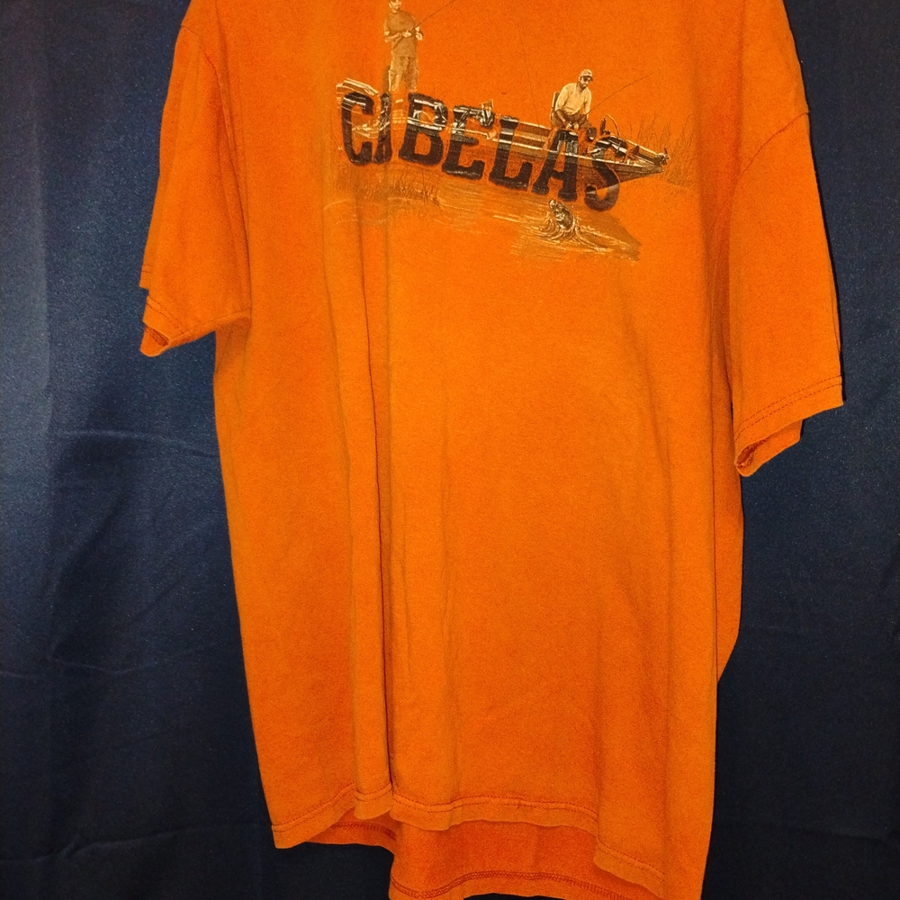 Cabela's Orange Men's Shirt XL